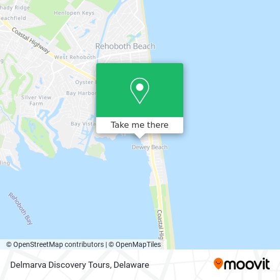 Delmarva Discovery Tours map