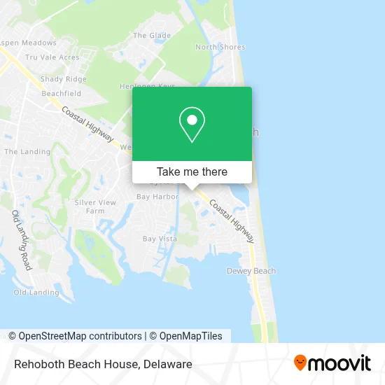 Rehoboth Beach House map