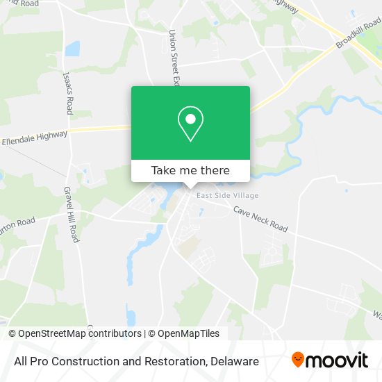 All Pro Construction and Restoration map