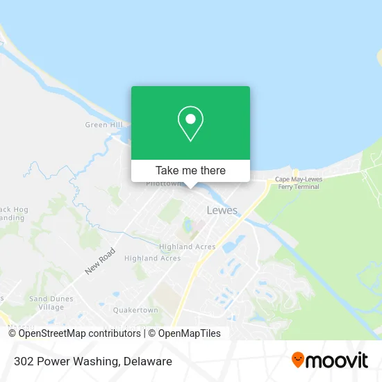 302 Power Washing map