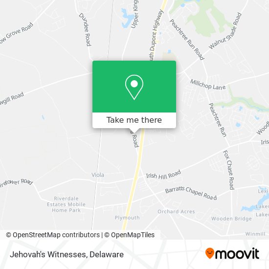 Mapa de Jehovah's Witnesses