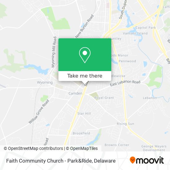 Faith Community Church - Park&Ride map