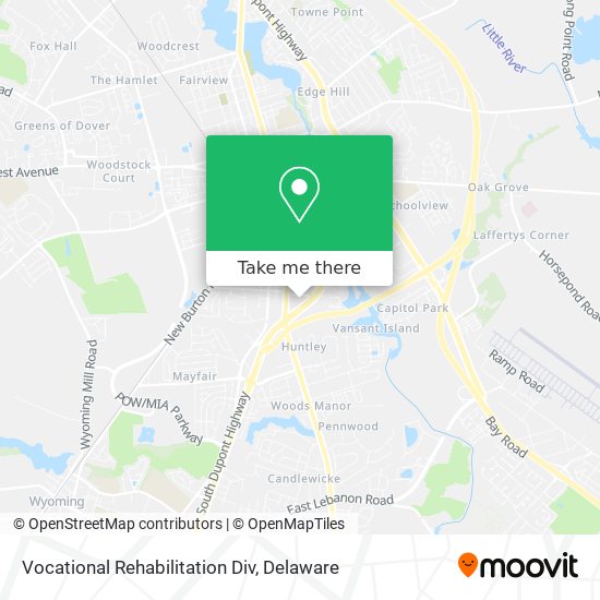 Vocational Rehabilitation Div map
