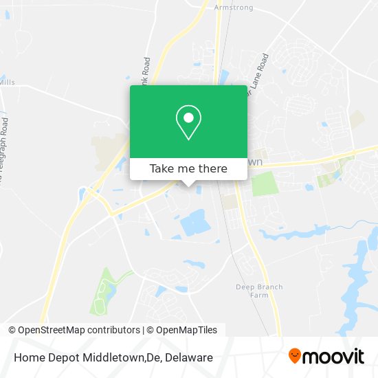 Home Depot Middletown,De map