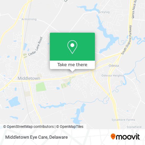 Middletown Eye Care map