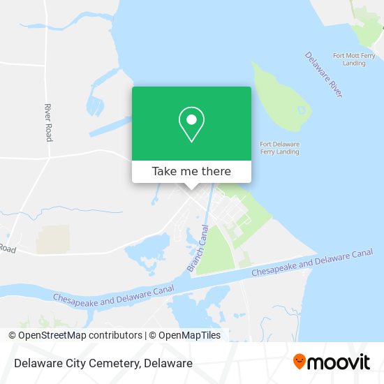 Delaware City Cemetery map