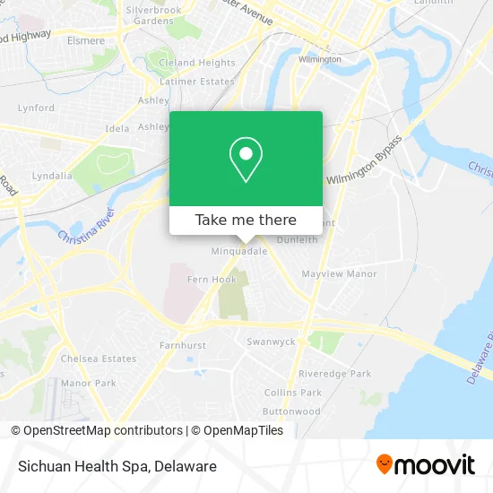 Sichuan Health Spa map