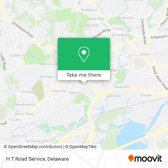 H T Road Service map