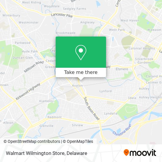 Mapa de Walmart Wilmington Store