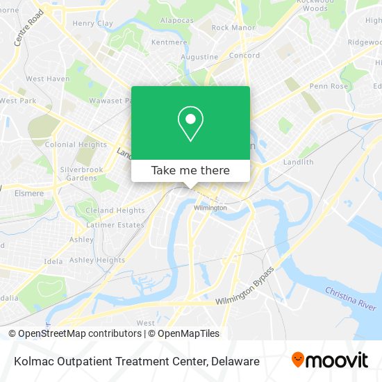 Kolmac Outpatient Treatment Center map