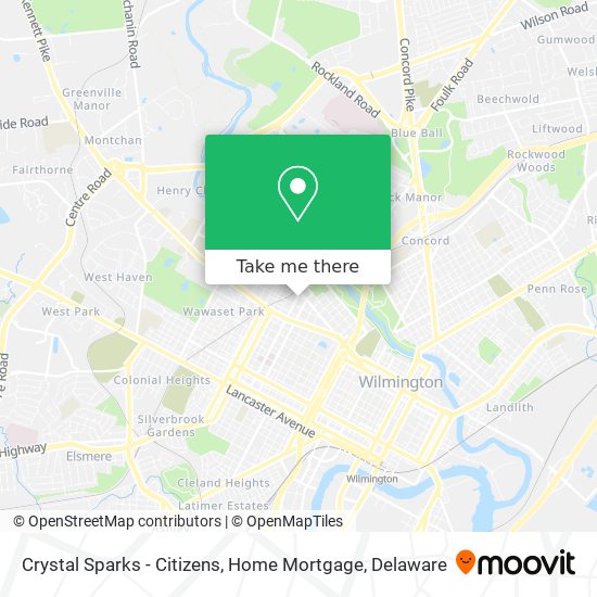 Mapa de Crystal Sparks - Citizens, Home Mortgage