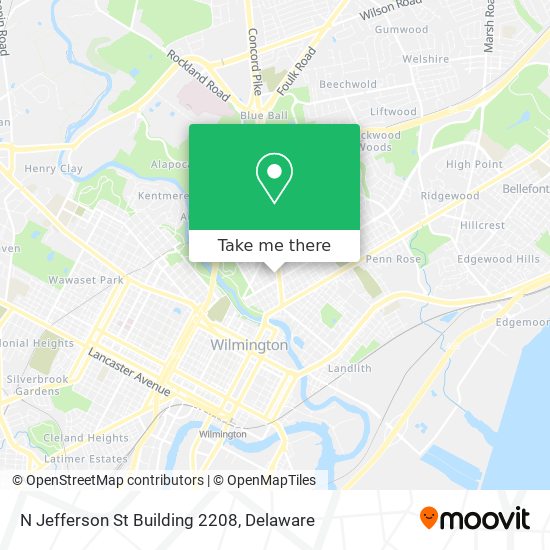 Mapa de N Jefferson St Building 2208