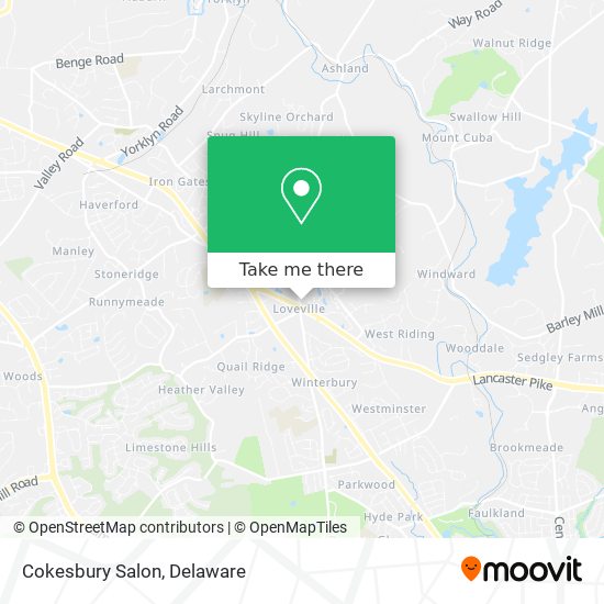 Cokesbury Salon map