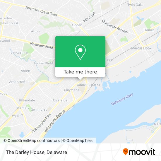 The Darley House map