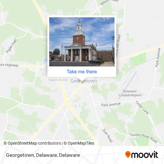 Georgetown, Delaware map