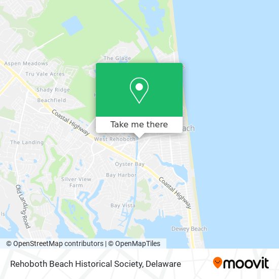 Mapa de Rehoboth Beach Historical Society