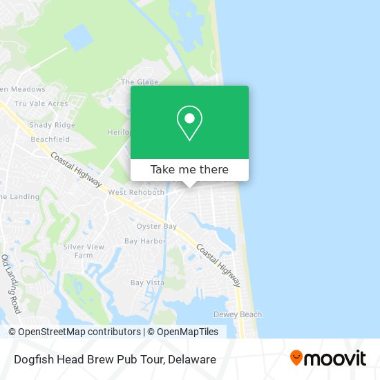 Dogfish Head Brew Pub Tour map