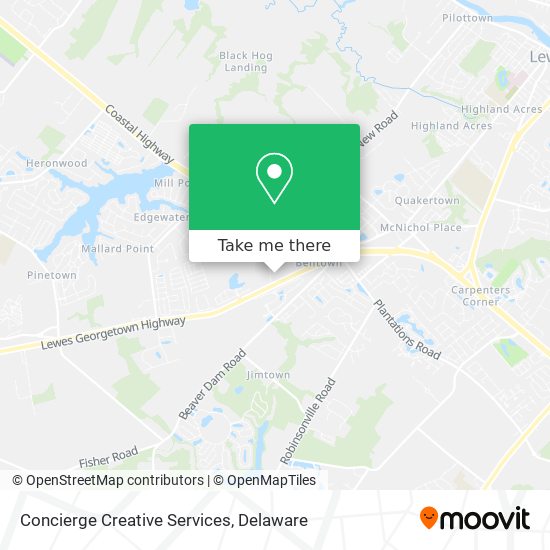 Concierge Creative Services map