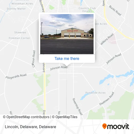 Lincoln, Delaware map