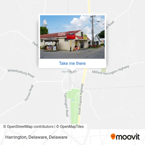 Harrington, Delaware map