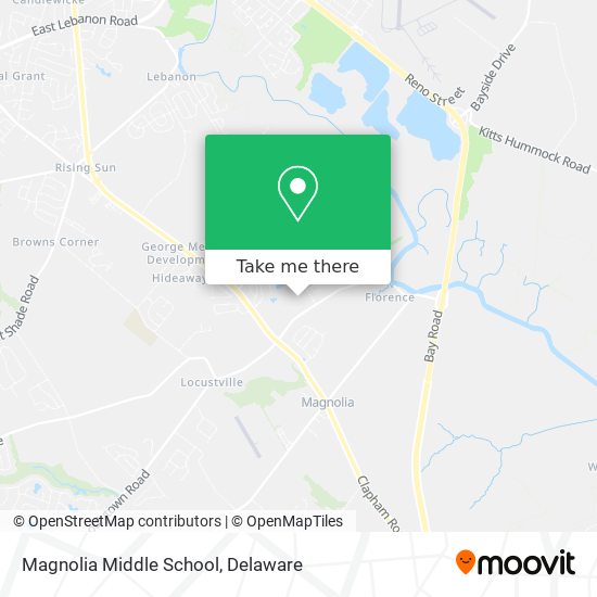 Magnolia Middle School map