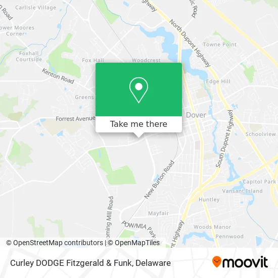 Curley DODGE Fitzgerald & Funk map