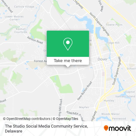 Mapa de The Studio Social Media Community Service