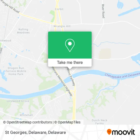 St Georges, Delaware map