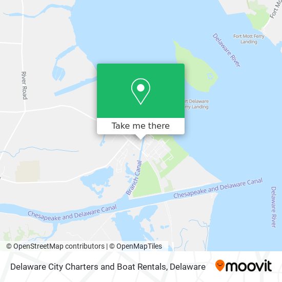 Delaware City Charters and Boat Rentals map