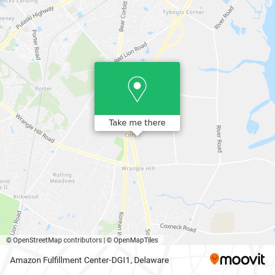 Amazon Fulfillment Center-DGI1 map