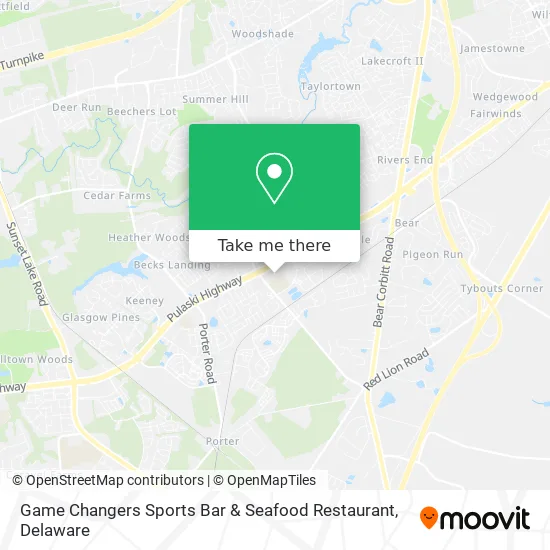 Game Changers Sports Bar & Seafood Restaurant map