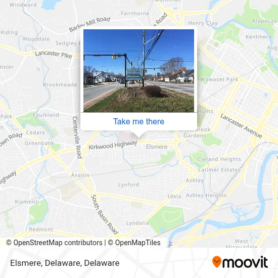 Elsmere, Delaware map