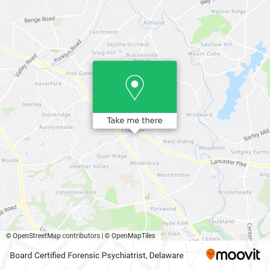 Board Certified Forensic Psychiatrist map