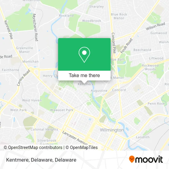 Kentmere, Delaware map