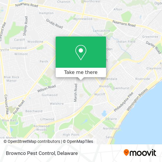 Mapa de Brownco Pest Control