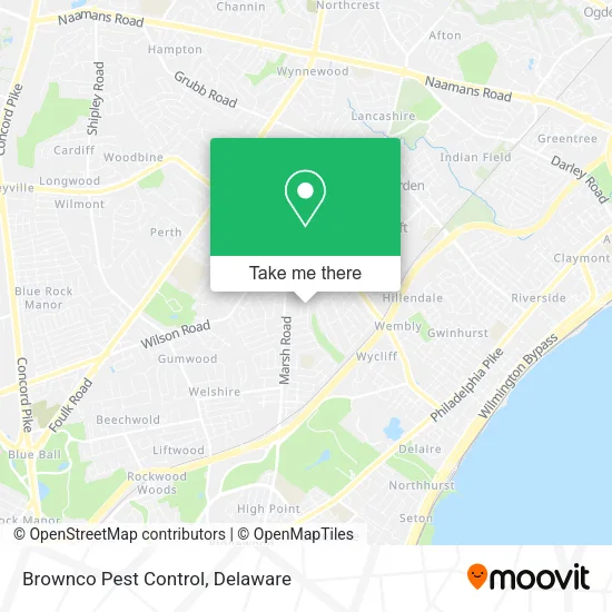 Brownco Pest Control map