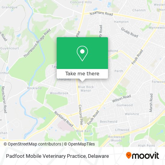 Mapa de Padfoot Mobile Veterinary Practice