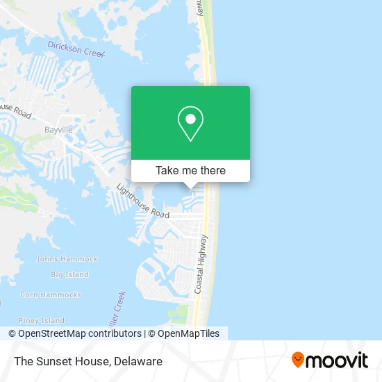 The Sunset House map
