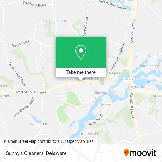 Sunny's Cleaners map