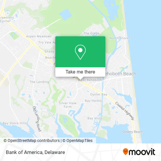 Bank of America map