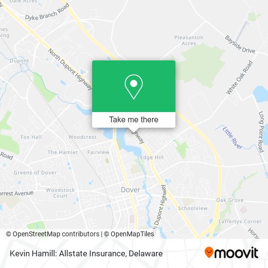 Mapa de Kevin Hamill: Allstate Insurance