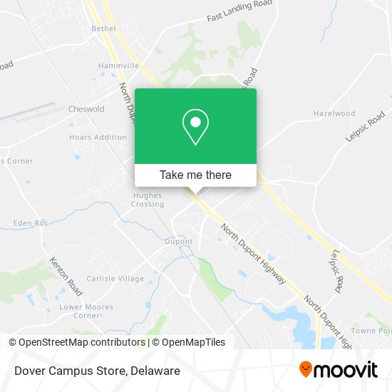 Dover Campus Store map