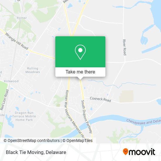 Black Tie Moving map