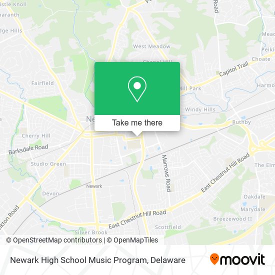 Mapa de Newark High School Music Program