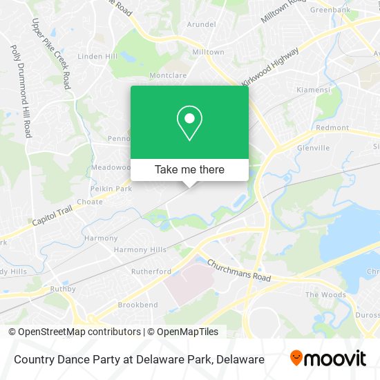 Country Dance Party at Delaware Park map