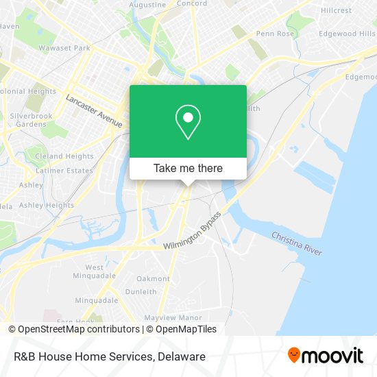 R&B House Home Services map