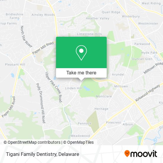 Mapa de Tigani Family Dentistry