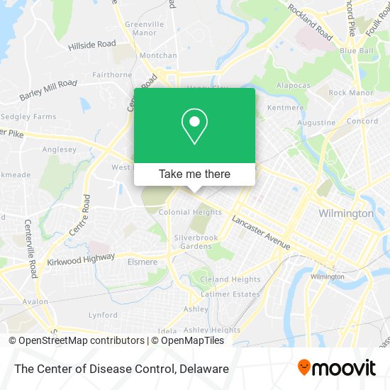 The Center of Disease Control map