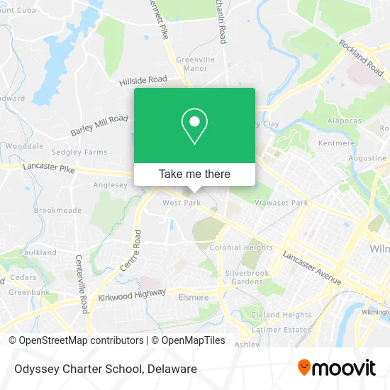 Odyssey Charter School map