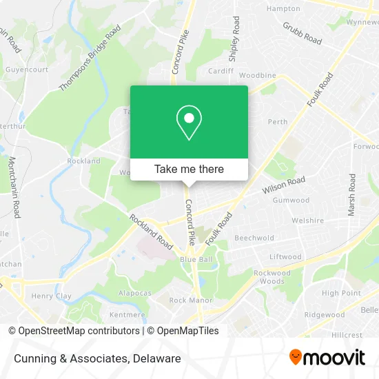 Cunning & Associates map